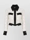 Elisabetta Franchi Long Sleeve Shirt With Elasticated Hem And Pockets In Multi