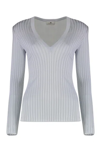 ELISABETTA FRANCHI LONG SLEEVE TOP IN VISCOSE