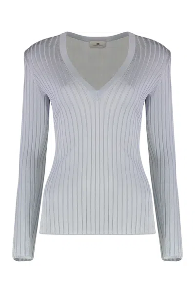 ELISABETTA FRANCHI ELISABETTA FRANCHI LONG SLEEVE TOP IN VISCOSE
