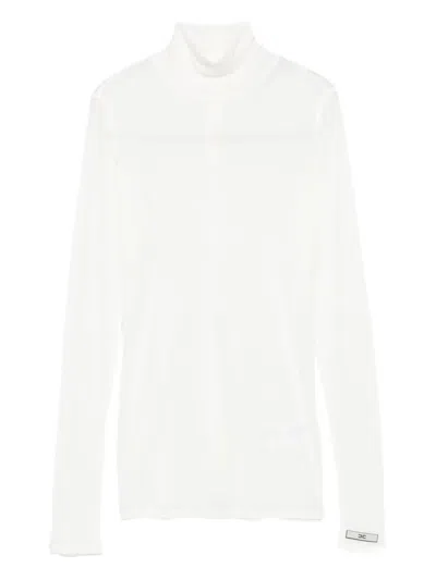 Elisabetta Franchi Long-sleeve Top In White