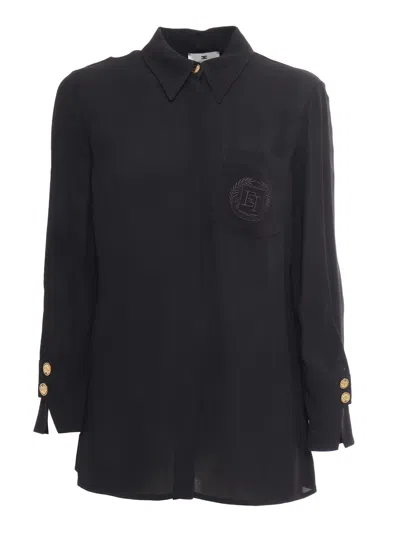 ELISABETTA FRANCHI LONG SLEEVE VISCOSE SHIRT