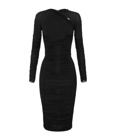 ELISABETTA FRANCHI ELISABETTA FRANCHI DRAPING JERSEY DRESS