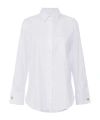 Elisabetta Franchi Embroidered Poplin Shirt In White