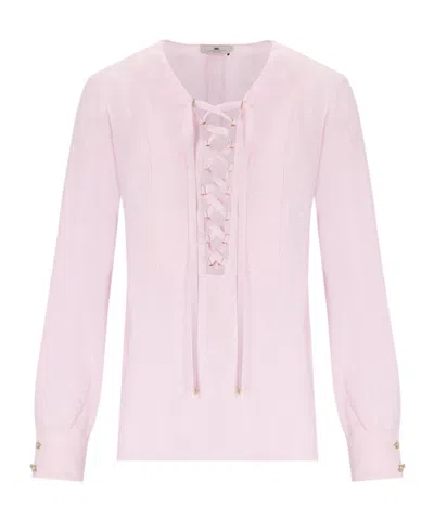 Elisabetta Franchi Long-sleeved Shirt In Pink