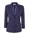Elisabetta Franchi Long-sleeved Suit Coat In Black