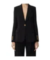 Elisabetta Franchi Long-sleeved Suit Jacket In Black