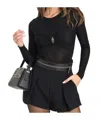 Elisabetta Franchi Single-pleated Virgin Wool Shorts In Black