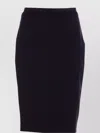 Elisabetta Franchi Longuette Skirt With Bow Detail And Back Split