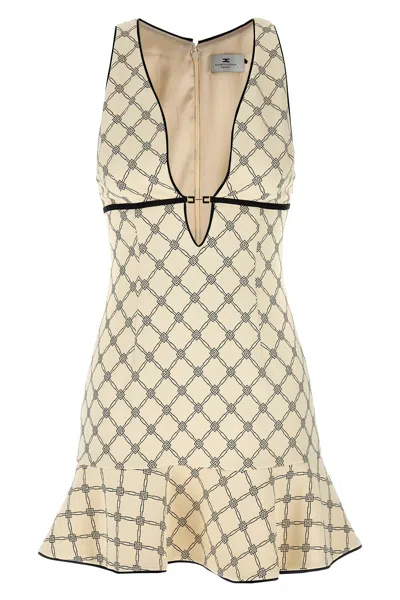 ELISABETTA FRANCHI ELISABETTA FRANCHI LOZENGE MINI DRESS
