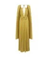 Elisabetta Franchi Lulex Knitted Red Carpet Dress In Yellow