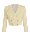 Elisabetta Franchi Lurex Blazer In Nude