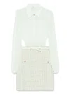 Elisabetta Franchi Lurex Bouclé Mini Dress In Green
