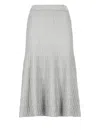 Elisabetta Franchi Lurex Skirt In Grey
