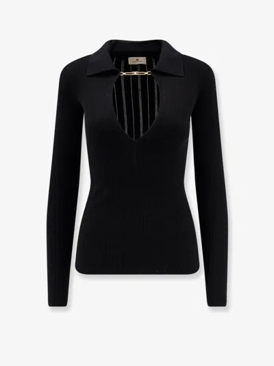 ELISABETTA FRANCHI LYOCELL BLEND SWEATER