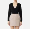 Elisabetta Franchi Knit Cardigan With Openwork Embroideries