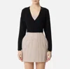 Elisabetta Franchi Knit Cardigan With Openwork Embroideries