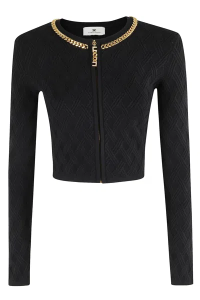 Elisabetta Franchi Maglia Tricot In Black