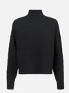 Elisabetta Franchi Black Jacquard Diamond Sweater In Black