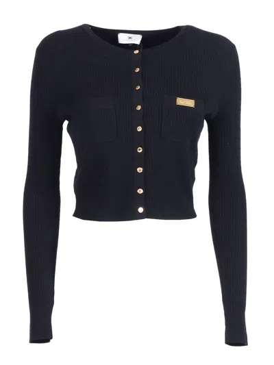 Elisabetta Franchi Maglia Tricot In Black