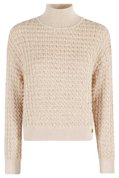 Elisabetta Franchi Maglia Tricot In Brown