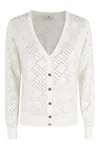Elisabetta Franchi Tricot Sweater In White