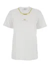 Elisabetta Franchi T-shirt With Logo In White