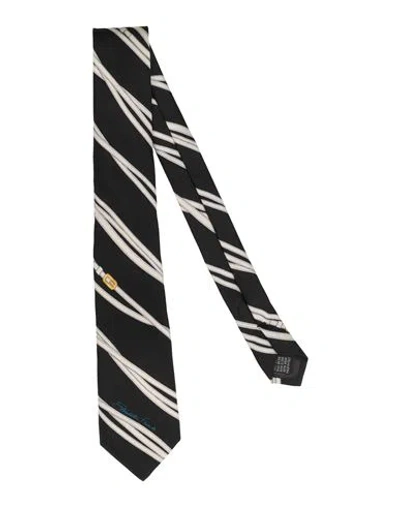 Elisabetta Franchi Man Ties & Bow Ties Black Size - Silk