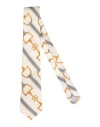 Elisabetta Franchi Man Ties & Bow Ties Ivory Size - Silk In White