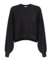 Elisabetta Franchi Maxi Logo Embossed Sweatshirt In Black