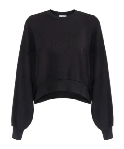 ELISABETTA FRANCHI ELISABETTA FRANCHI MAXI LOGO EMBOSSED SWEATSHIRT