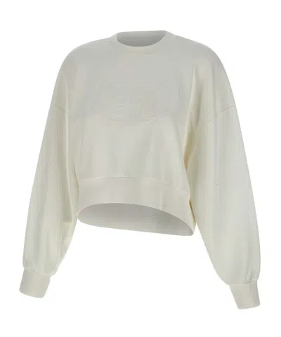 ELISABETTA FRANCHI ELISABETTA FRANCHI MAXI LOGO EMBOSSED SWEATSHIRT