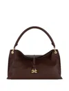 Elisabetta Franchi Medium Boulevard Leather Tote Bag In Brown