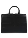 Elisabetta Franchi Structured Black Handbag With Versatile Carrying Options In Black
