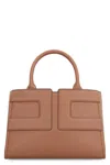Elisabetta Franchi Medium Tote Bag With Logo In Brown