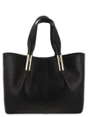 Elisabetta Franchi Shopping Bag In Black