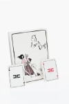 Elisabetta Franchi Megan Hess Logoed Playing Card Set In Neutral