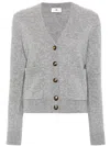 Elisabetta Franchi Mélange-effect Cardigan In Grau