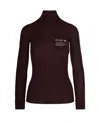 Elisabetta Franchi Dolcevita Con Dettaglio Lettering Merlot In Multi