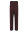 Elisabetta Franchi Tailored Brown Trousers With High Waist And Decorative Pockets In Brown