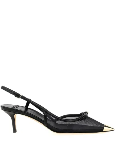 ELISABETTA FRANCHI MESH SLINGBACK PUMPS