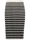 Elisabetta Franchi Micro-ruffles Midi Skirt In Black