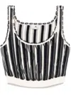 Elisabetta Franchi Micro-ruffles Top In Black
