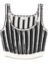 Elisabetta Franchi Micro-ruffles Top In Black