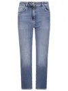 Elisabetta Franchi Mid-rise Blue Skinny Jeans In Blue