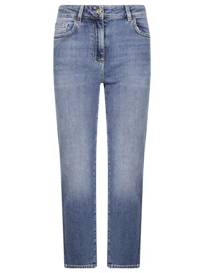 Elisabetta Franchi Mid-rise Blue Skinny Jeans