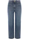 Elisabetta Franchi Mid-rise Cropped Jeans