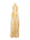 Elisabetta Franchi Midi Dress In Ivory