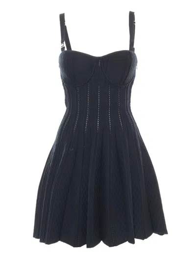 Elisabetta Franchi Midi Dress In Blue