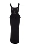 Elisabetta Franchi Midi Dress In Black