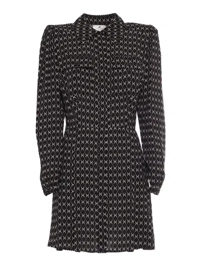 Elisabetta Franchi Midi Dress In Black